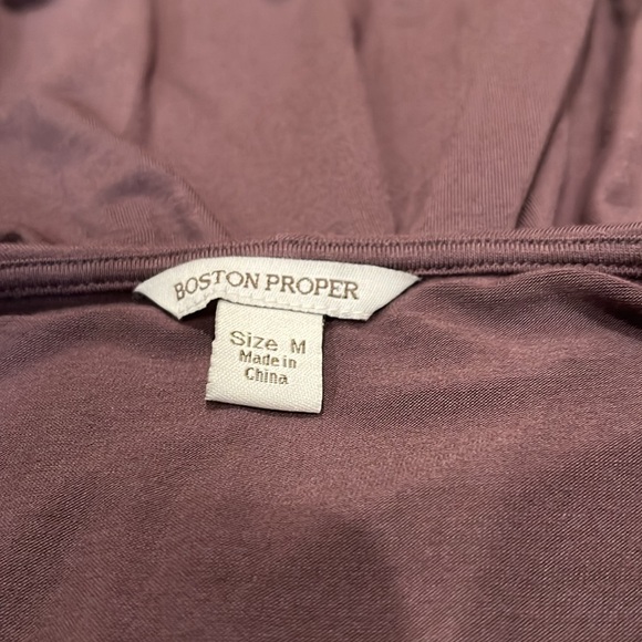 Boston Proper Cold Shoulder Ruffle Detail Top - Picture 9 of 11